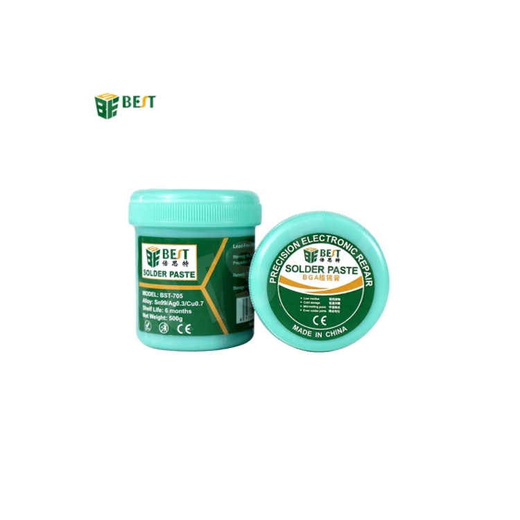 

BST-705 500g Strong Adhesive Lead Free with Silver Tin Soldering Flux Welding Solder Paste