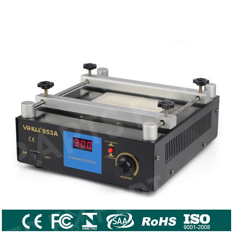 

YIHUA 853A High Power ESD BGA Rework Station PCB Preheat and Desoldering IR Preheating Station - 220V / EU Plug