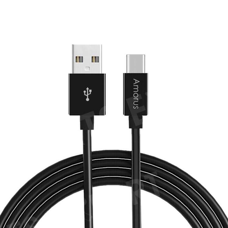 

AMORUS 1m USB-C 2A Charging Data Sync Cable for Samsung Xiaomi - Black, Galaxy S9