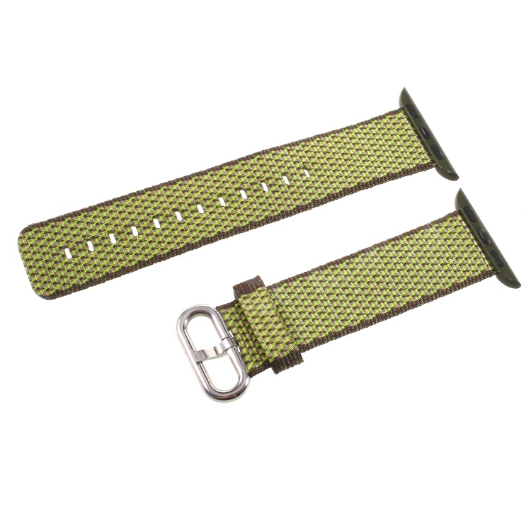 

Metal Buckle Nylon Wrist Watch Band for Apple Watch Series 5 / 4 44mm / Series 3 2 1 42mm - Green, Apple Watch Series 5 44mm