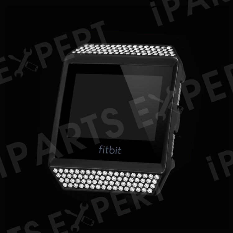 

Luxury Diamond Plating Aluminum Alloy Watch Frame Case for Fitbit Ionic - Black, Fitbit Ionic