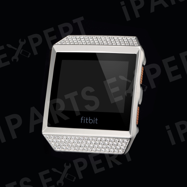 

Luxury Diamond Plating Aluminum Alloy Watch Cover Casing for Fitbit Ionic - Silver, Fitbit Ionic