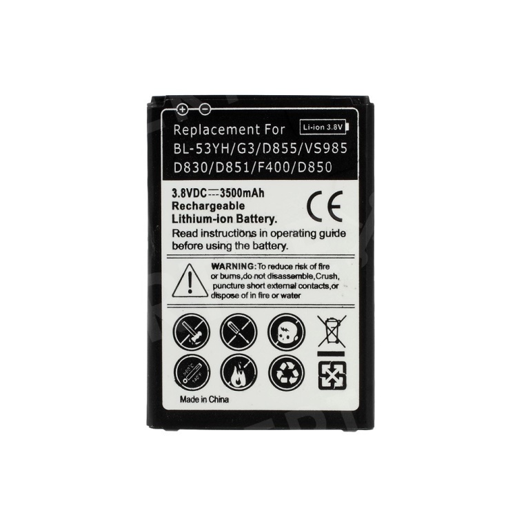 

BL-53YH 3500mAh Rechargeable Lithium-ion Battery for LG G3 D850 D855 LS990, LG G3