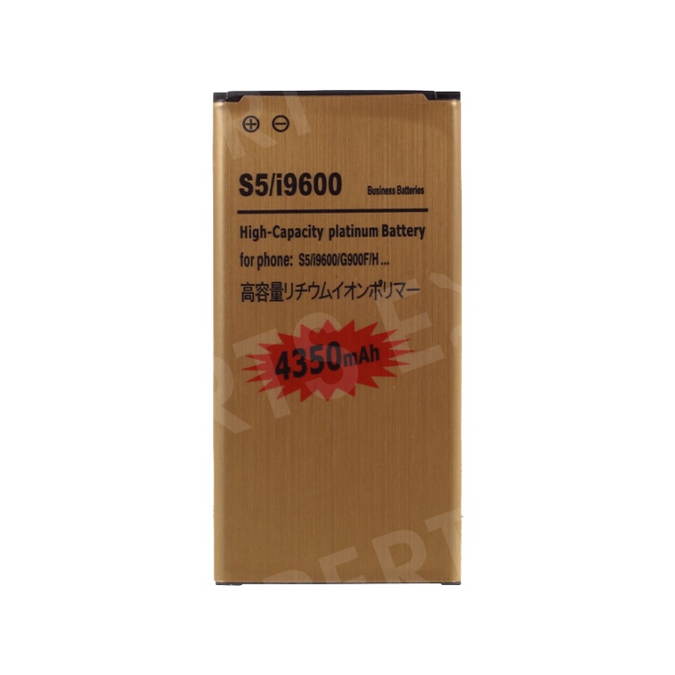 Li-ion Polymer Gold Battery Replacement for Samsung Galaxy S5 G900, 4200mAh