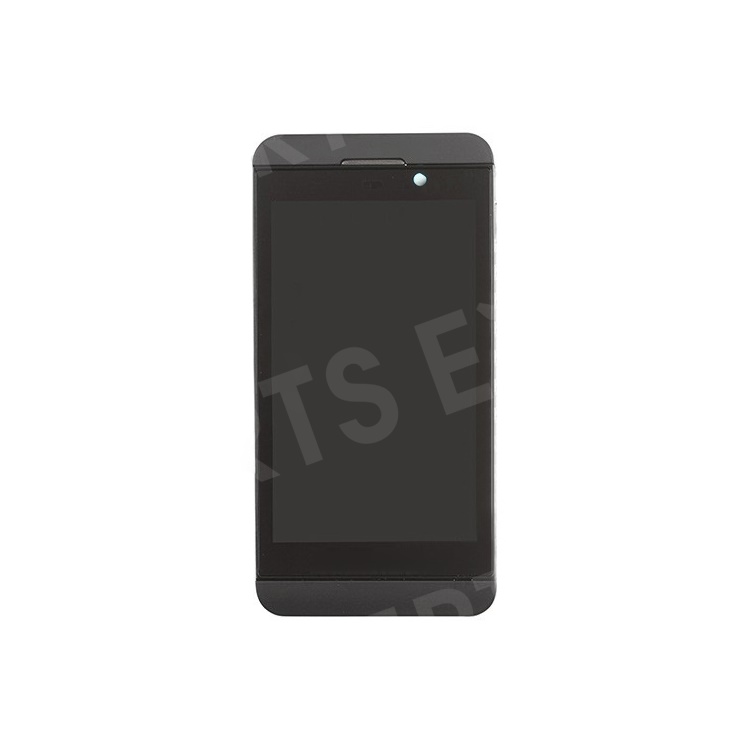 

Black LCD Assembly Touch Screen + Middle Plate + Power Button + Earphone Jack w/ Flex Cable Ribbon for BlackBerry Z10 4G Version (OEM), BlackBerry Z10