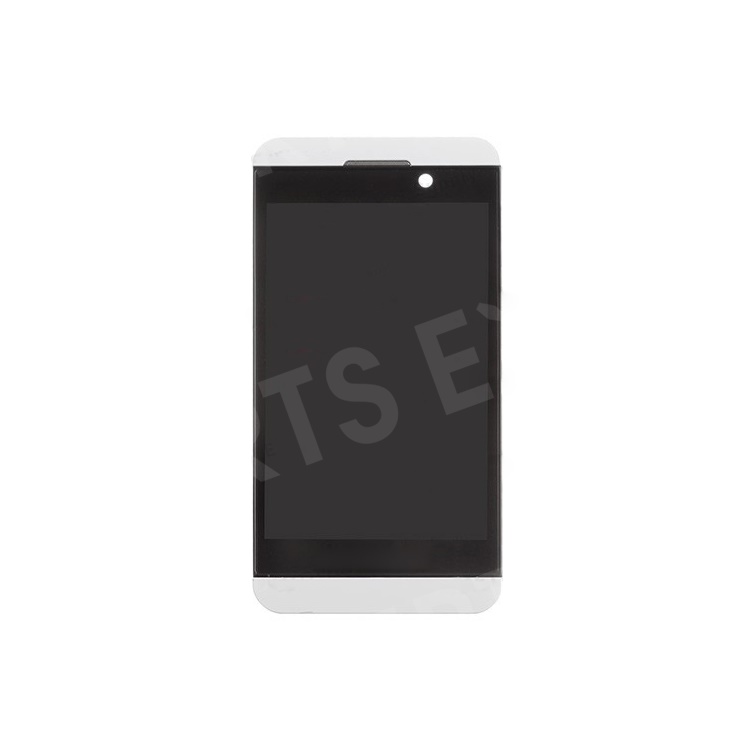 

White LCD Assembly Touch Screen + Middle Plate + Power Button + Earphone Jack w/ Flex Cable Ribbon for BlackBerry Z10 4G Version (OEM), BlackBerry Z10