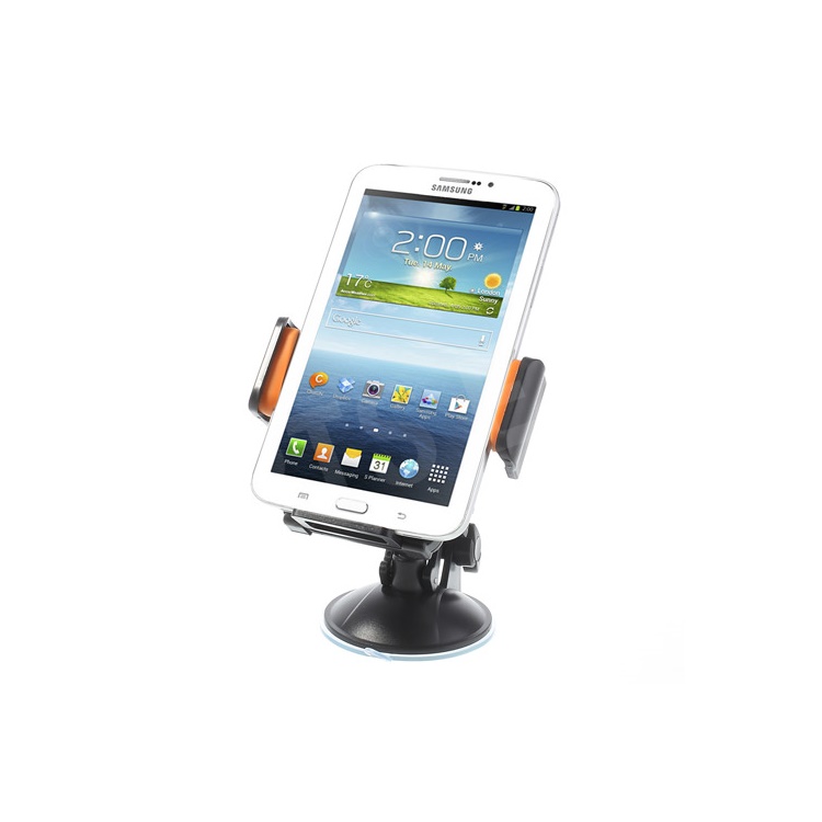 Yellow Universal 360 Degree Rotating Car Holder for 4.3-7.8 inch Smartphones Tablet, width: 58-125mm