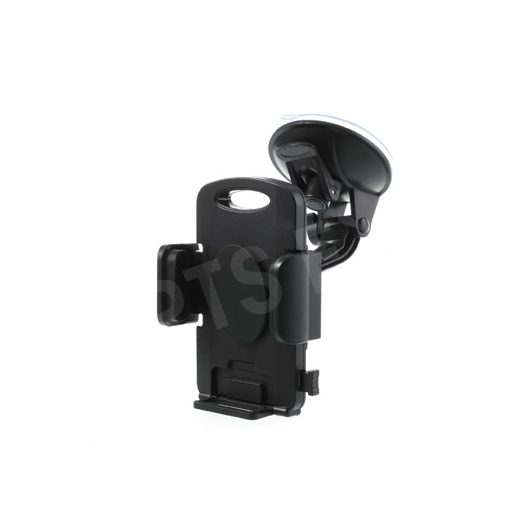 Black Universal 360 Rotation Car Holder Stand for 4.3-7.8 inch Smartphones Tablet, width: 58-125mm