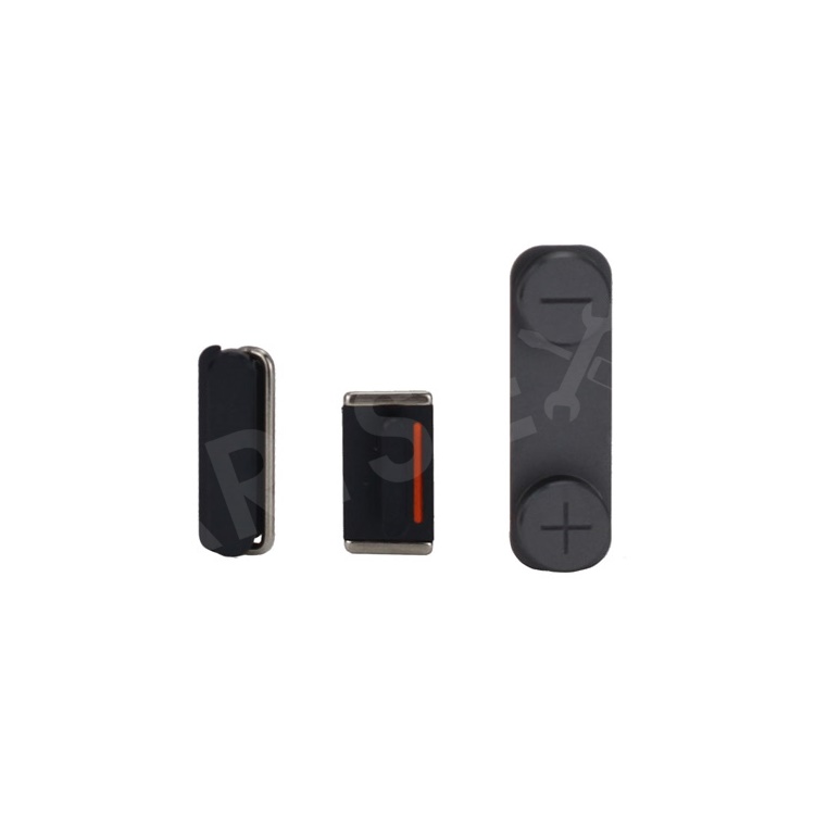 

3 in 1 Side Buttons Set for iPhone 5 (Power + Volume + Mute Switch) - Black, iPhone 5