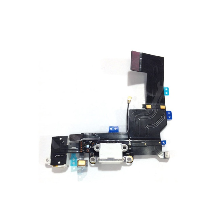 For iPhone 5s Dock Connector Charging Port Flex Cable Replacement OEM - White