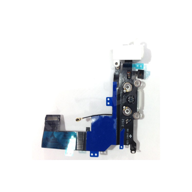 For iPhone 5s Dock Connector Charging Port Flex Cable Replacement OEM - White