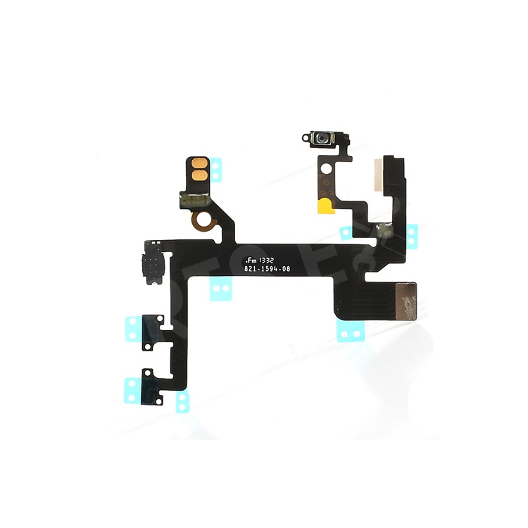 For iPhone 5S Power On/Off Volume Button Flex Cable Ribbon Replacement Parts