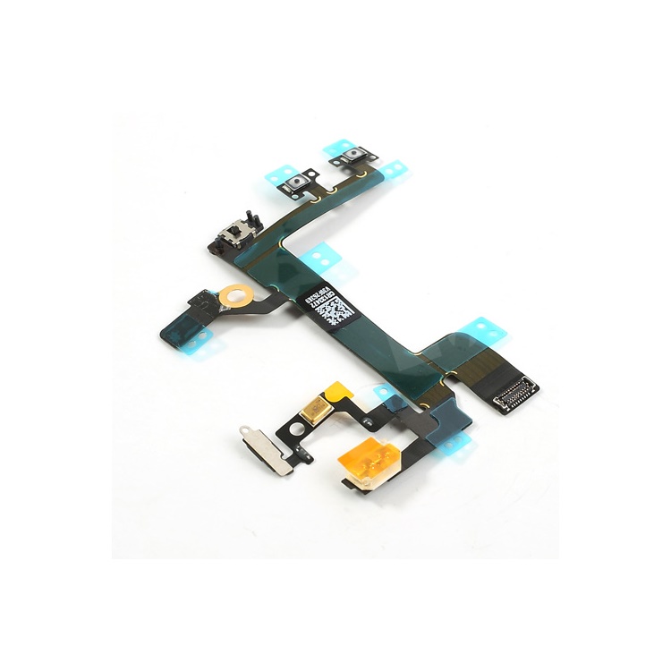 For iPhone 5S Power On/Off Volume Button Flex Cable Ribbon Replacement Parts