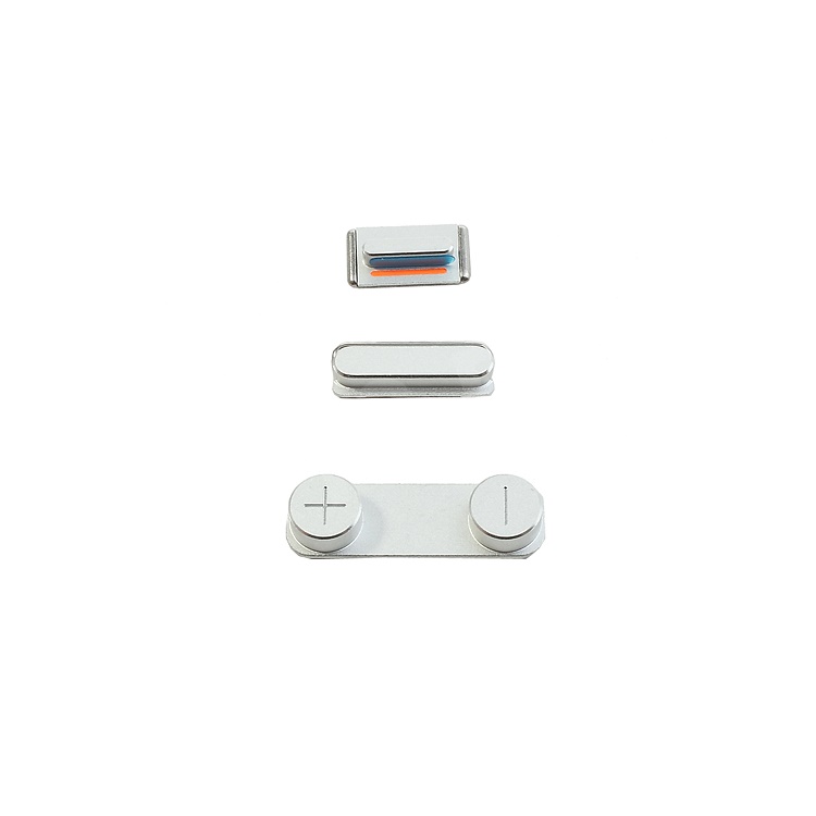 

Silver Color 3 in 1 OEM Button Key Kit Set for iPhone 5s (Power/ Volume/ Mute), iPhone 5s