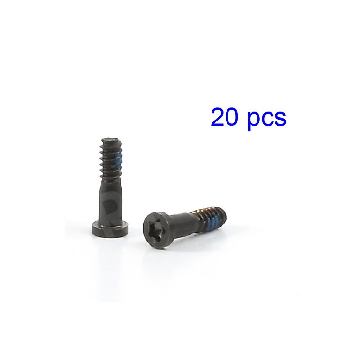 20PCS 5-Point Star Pentalobe Screws for iPhone 5s Bottom Dock Connector - Black (OEM)