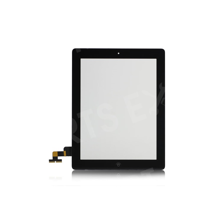 iPad 2 Touch Screen Digitizer Assembly w/ Front Camera Holder + Home Button + Home Button Holder + Adhesive Tape - Black