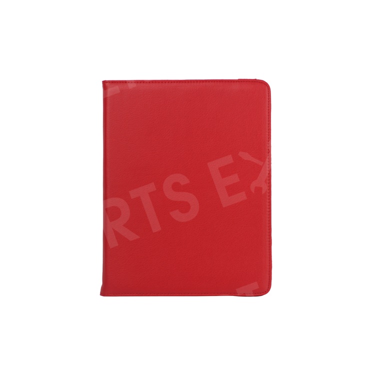 360 Degree Rotating New iPad 2 3 4 Leather Case Cover with Stand - Red