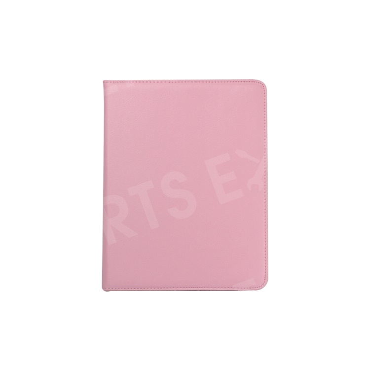 360 Degree Rotating New iPad 2 3 4 Leather Case Cover with Stand - Pink