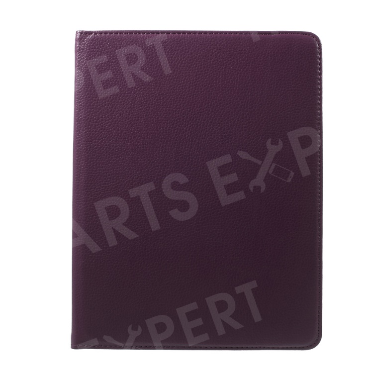 360 Degree Rotating New iPad 2 3 4 Leather Case Cover with Stand - Purple