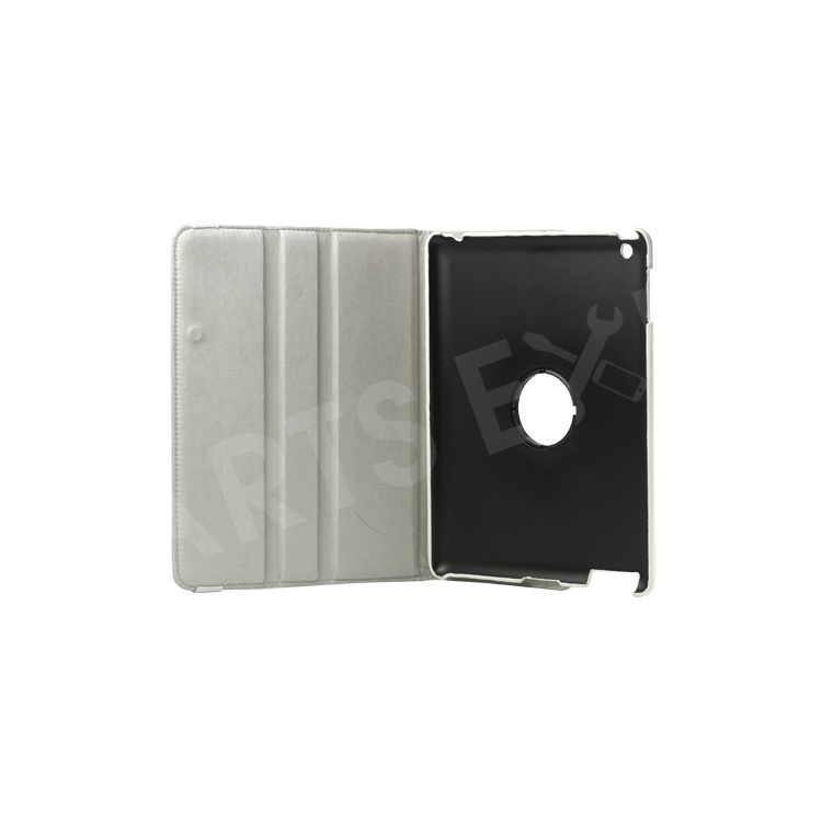 360 Degree Rotating New iPad 2 3 4 Leather Case Cover with Stand - White