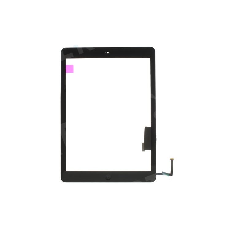 Black for iPad Air OEM Touch Screen + Camera Holder + Home Button + Home Button Flex Cable + Touch Screen Digitizer Adhesive