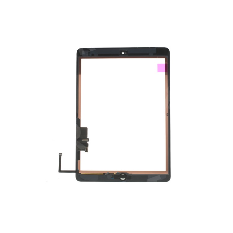 White for iPad Air OEM Touch Screen + Camera Holder + Home Button + Home Button Flex Cable + Touch Screen Digitizer Adhesive