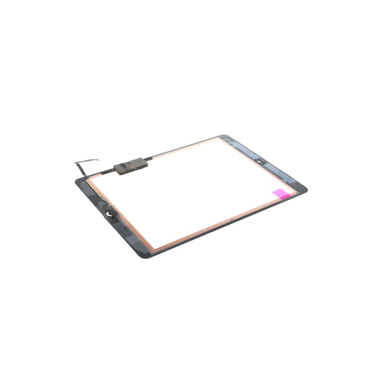 White for iPad Air OEM Touch Screen + Camera Holder + Home Button + Home Button Flex Cable + Touch Screen Digitizer Adhesive