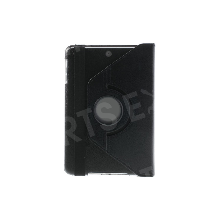 360 Rotary Stand for iPad mini / iPad mini 2 Smart Lychee Leather Case - Black