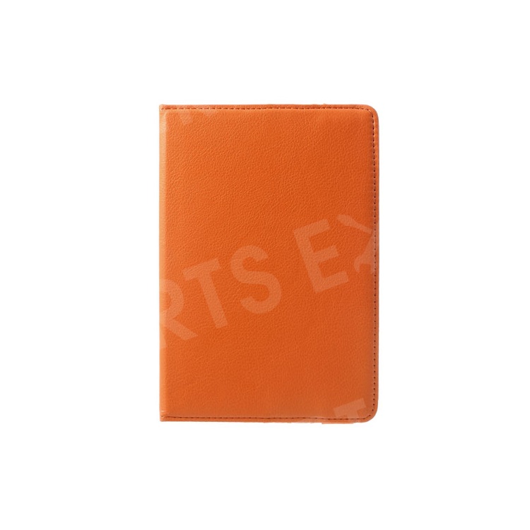 360 Rotating Stand Lychee Leather Skin Smart Case for iPad Mini / iPad Mini 2 - Orange