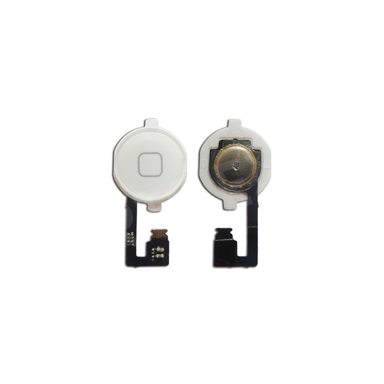 

For iPhone 4 Home Button with Home Key Button PCB Membrane Flex Cable - White, iPhone 4