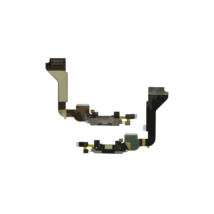 Dock Connector Charging Port Flex Cable for iPhone 4 4G OEM - Black