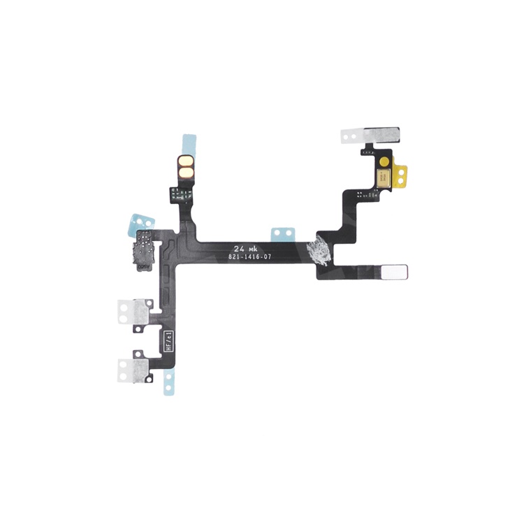 Power Button Volume and Silent Switch Keypad Flex Cable for iPhone 5