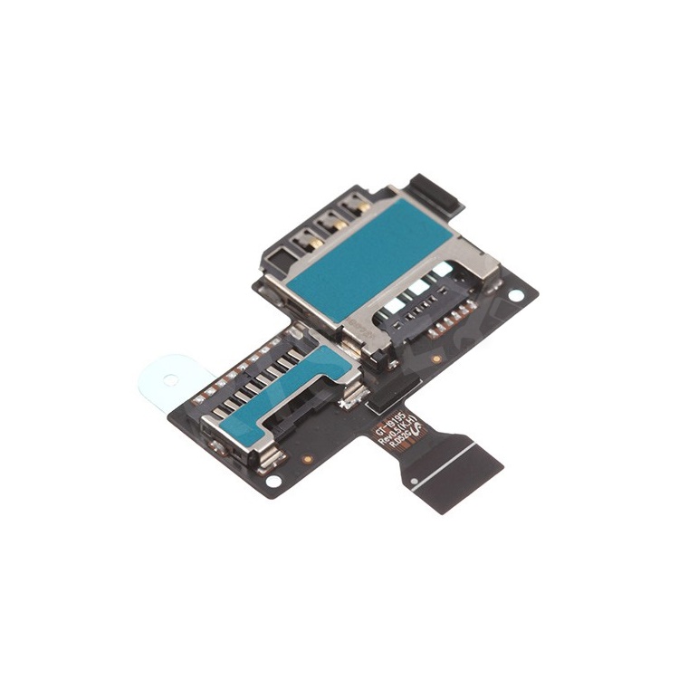 For Samsung Galaxy S4 Mini LTE i9195 SIM Card and SD Card Reader Holder Contact Flex Cable OEM