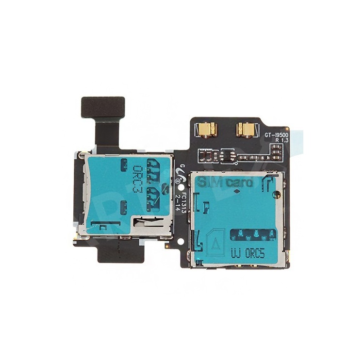 SIM Card and Memory Card Connector Flex Cable for Samsung I9500 Galaxy S4 IV