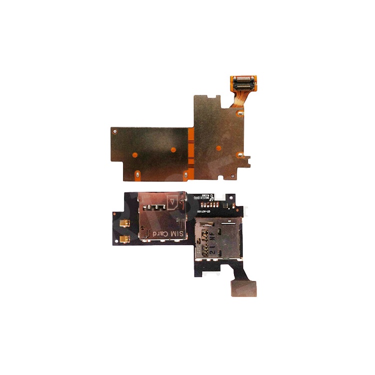 

For Samsung Galaxy Note ii N7100 SIM Card Connector and Memory Card Holder Flex Cable, Galaxy Note II N7100