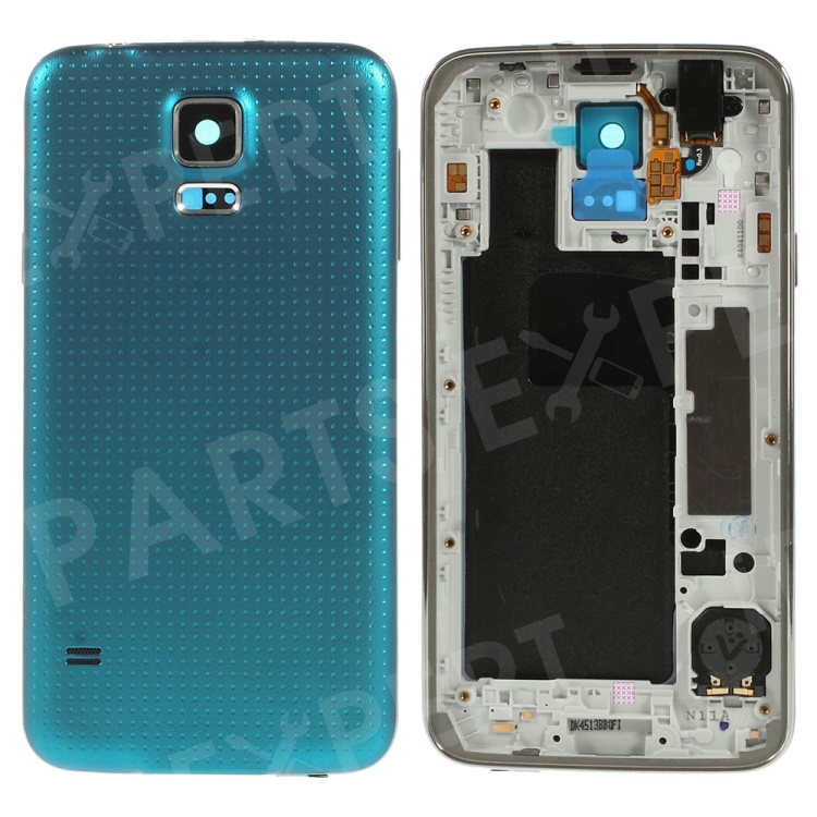 

OEM Back Cover Housing & Middle Plate for Samsung Galaxy S5 G900 - Blue, Galaxy S5 G900